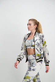 Luxe Legacy Wild Orchid Bomber Jacket
