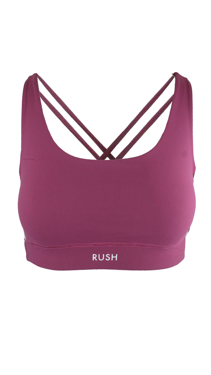 Claret Free My Heart Sports Bra