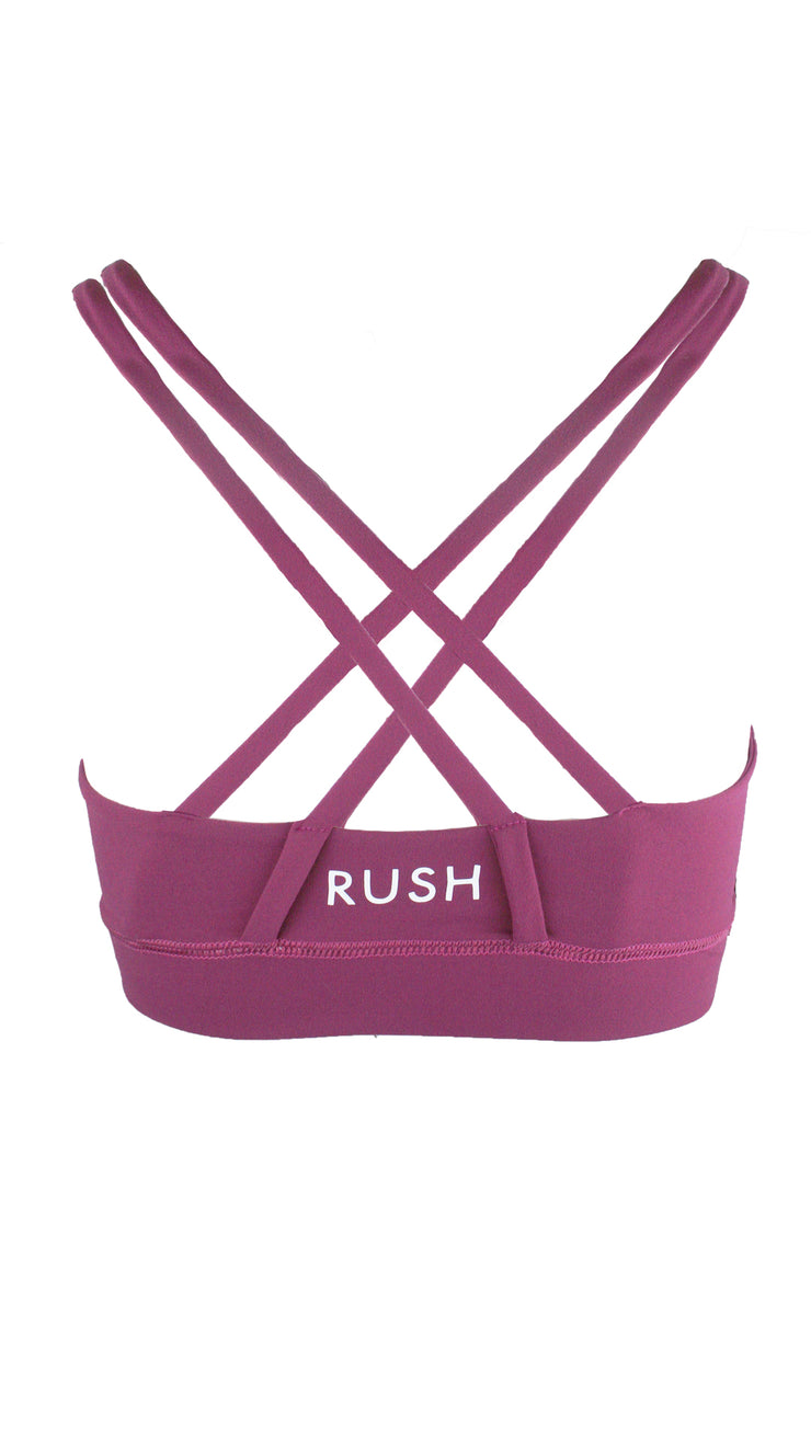 Claret Free My Heart Sports Bra