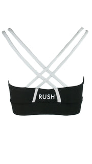 Black/White Free My Heart Sports Bra