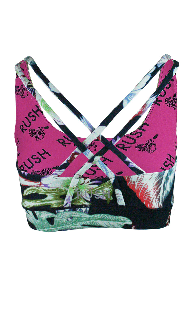 Floral Botanical Free My Heart Sports Bra