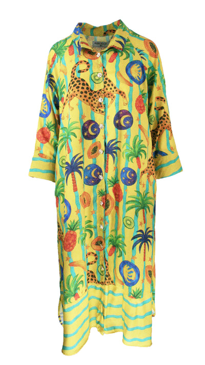 Cosmic Safari Luxe Shirt Dress