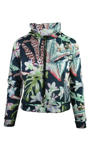 Floral Botanical Mesh Pullover