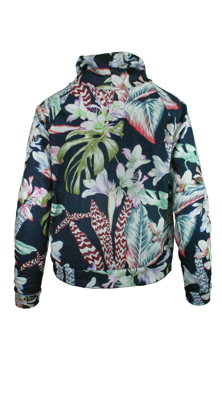 Floral Botanical Mesh Pullover