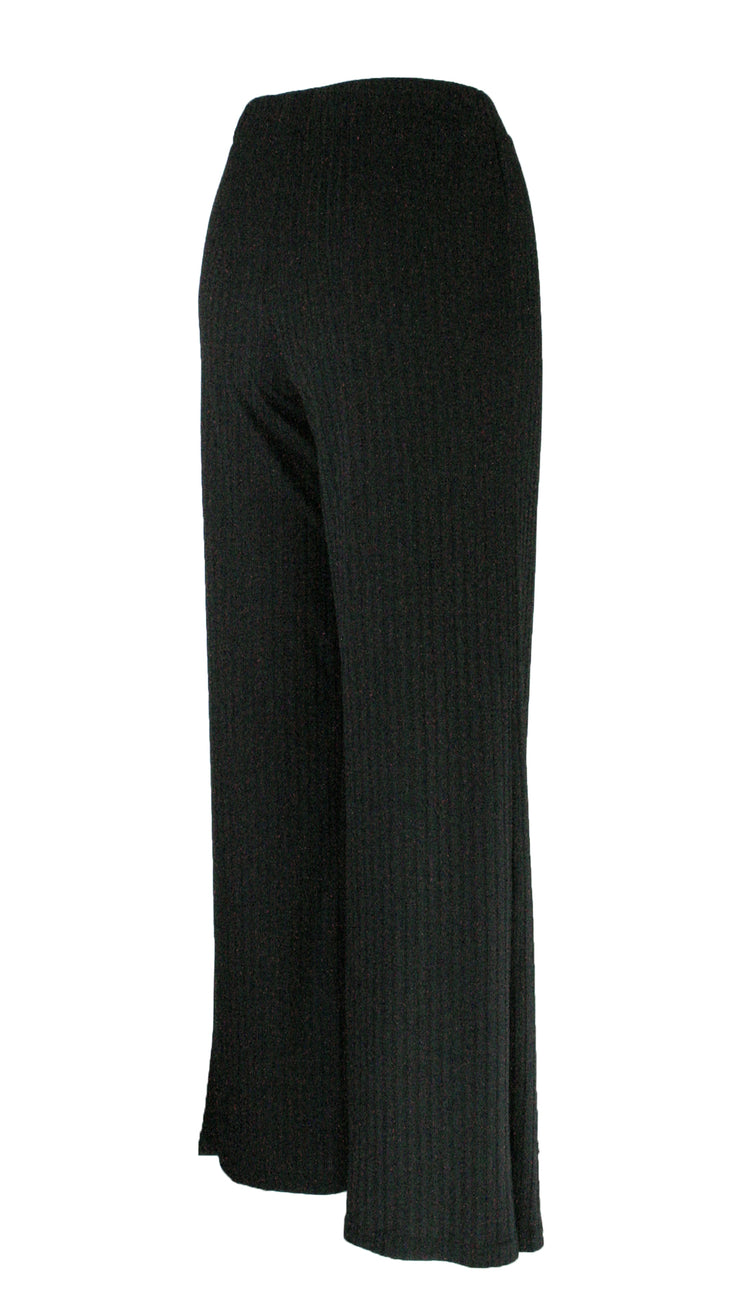 Black Heritage Ribbed Pants