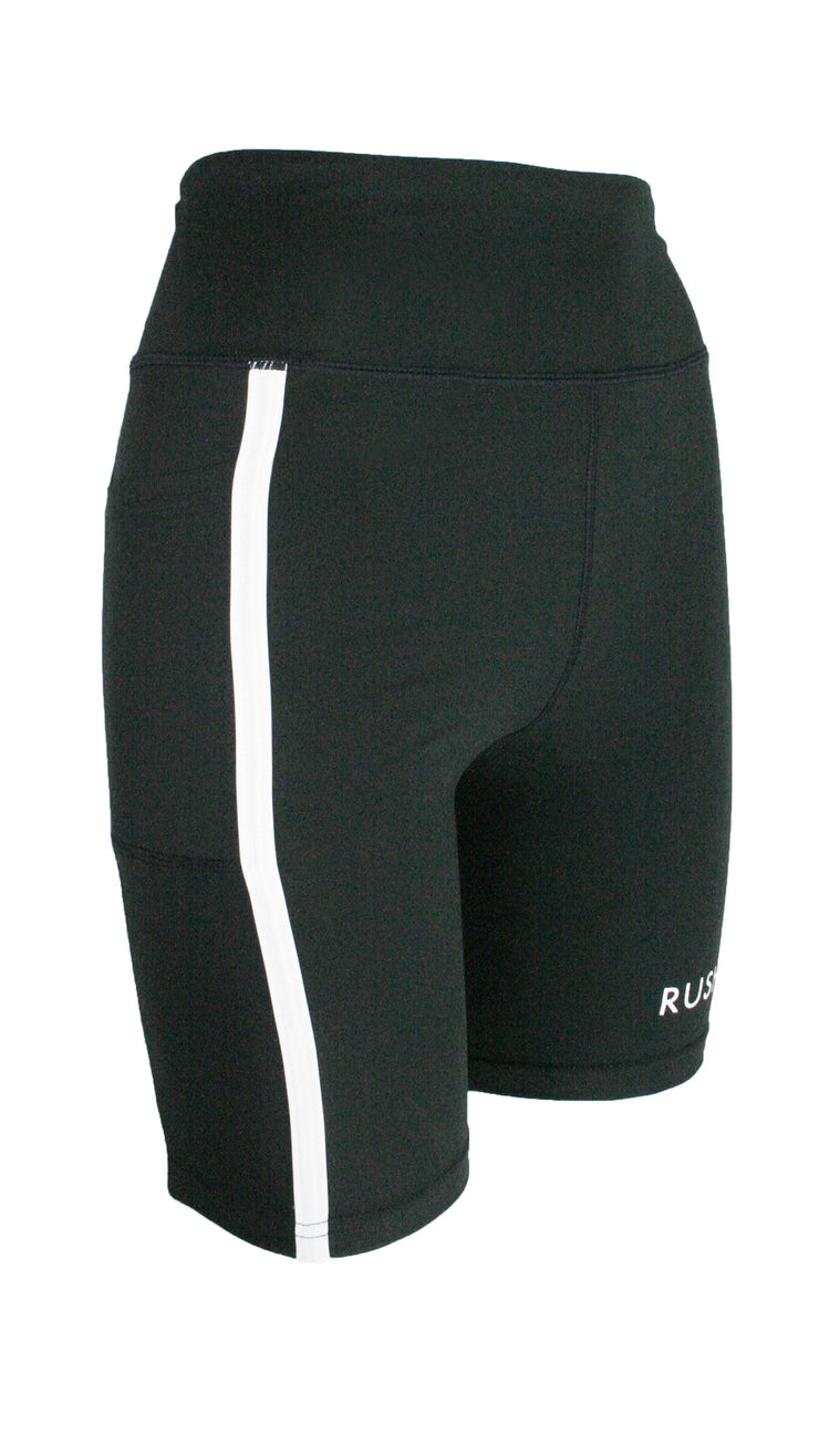 Black Panel Pro High Waist Shorts