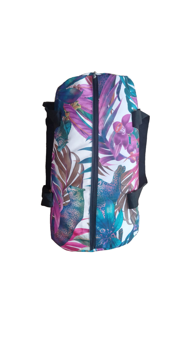 Lush Leopard White Travel Bag